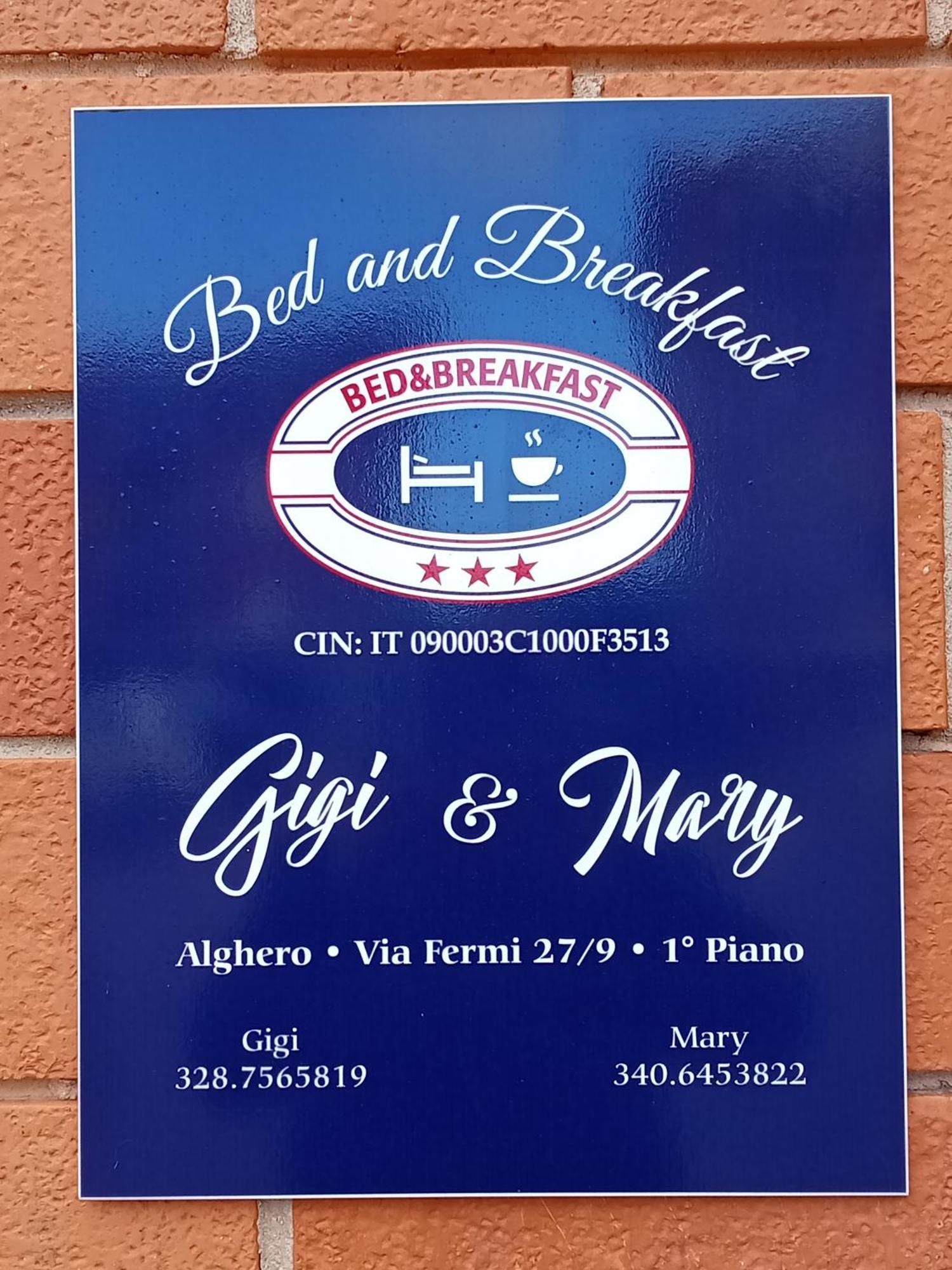Bed and Breakfast Gigi&Mary Alguer Exterior foto